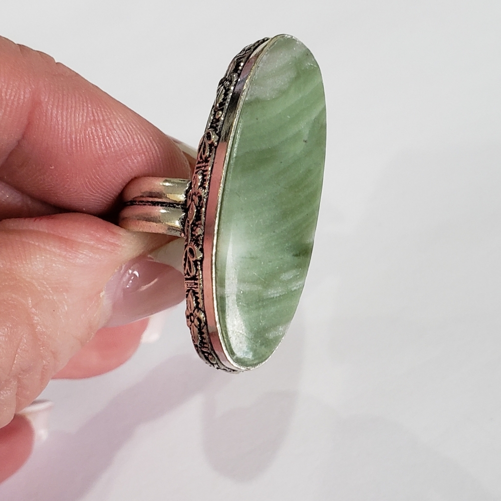 Vasonite Gemstone, 925 Silver Ring - image 2